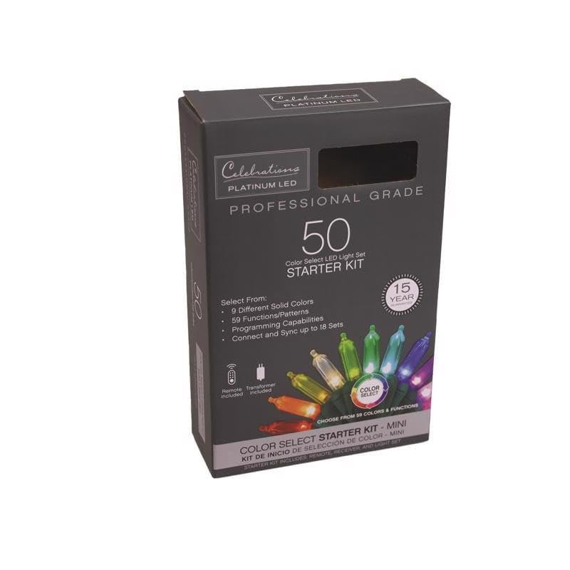 Celebrations Platinum LED T5 Multicolored 50 ct String Lights w