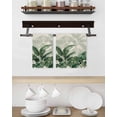 thumbnail image 3 of Palm Leaves Tropical Kitchen Dish Towels for Drying Dishes Set of 4, Green Botanical Summer Linen Waffle Weave Microfiber Hand Tea Bathroom Towels Quick Dry & Absorbent Towel 15.7x23.6, 3 of 7