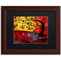 Trademark Fine Art "71" Canvas Art by Natasha Wescoat, Black Matte, Wood Frame
