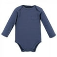 thumbnail image 2 of Touched by Nature Organic Cotton Long-Sleeve Bodysuits 5pk, Blue Whale, 18-24 Months, 2 of 6
