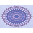 thumbnail image 1 of Ahgly Company Machine Washable Indoor Rectangle Transitional Medium Slate Blue Area Rugs, 8' x 12', 1 of 7