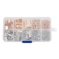 thumbnail image 1 of destyer Ribbon Bracelet Kit Bookmark Pinch Crimp Ends Lobster Clasps with Jump Rings and Chain Extenders, 1 of 8