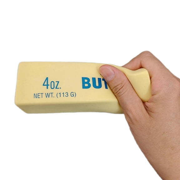 Slow Rising Butter Soft, Realistic Butter Stick Stress Relief Fidget, Soft Foam Squeeze Stress Ball for Any Age