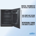 thumbnail image 6 of Summit 24 Inch Under Counter Refrigerator, Commercial or Home, 4.8 cu. ft. capacity, Stainless steel - AL54, 6 of 13