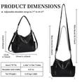 thumbnail image 4 of FALAN MULE Women Hobo Shoulder Bag Soft Leather Crossbody Purse with Multi Pockets Slouchy Handbag, 4 of 6