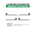 thumbnail image 3 of Set de 4 Repisas Flotantes Hanlob estilo Librero 45 x 15 cm 3 Repisa Flotante Moderna, 3 of 8