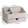 thumbnail image 2 of Organizador de maquillaje KINGFOM Leather con cajón beige, 2 of 9