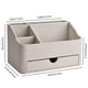 thumbnail image 2 of Organizador de maquillaje KINGFOM Leather con cajón beige, 2 of 9
