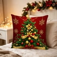 thumbnail image 2 of KFUIRDE Christmas-Printed Cushion Cover 18x18in, 3D Printed Sofa Pillow with Festive Christmas Theme, Decorative Cushion Case for Couch Living Room, Xmas Holiday Home Decor A, 2 of 5