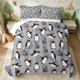 thumbnail image 2 of Erosebridal Penguin Quilt King for Boys Girls, Rockhopper King Coverlet Set, 3-Piece 1 Bedspread and 2 Pillowcases, 2 of 7