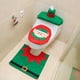 thumbnail image 4 of Juego de 3 uds. De funda navideña para asiento de inodoro, juego de alfombrillas para baño, tapa para inodoro, decoración navideña, 4 of 5