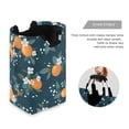 thumbnail image 3 of Yayeee Freestanding Laundry Hamper with Handle Collapsible Large Storage Basket for Clothes, Blue Oranges, 3 of 7