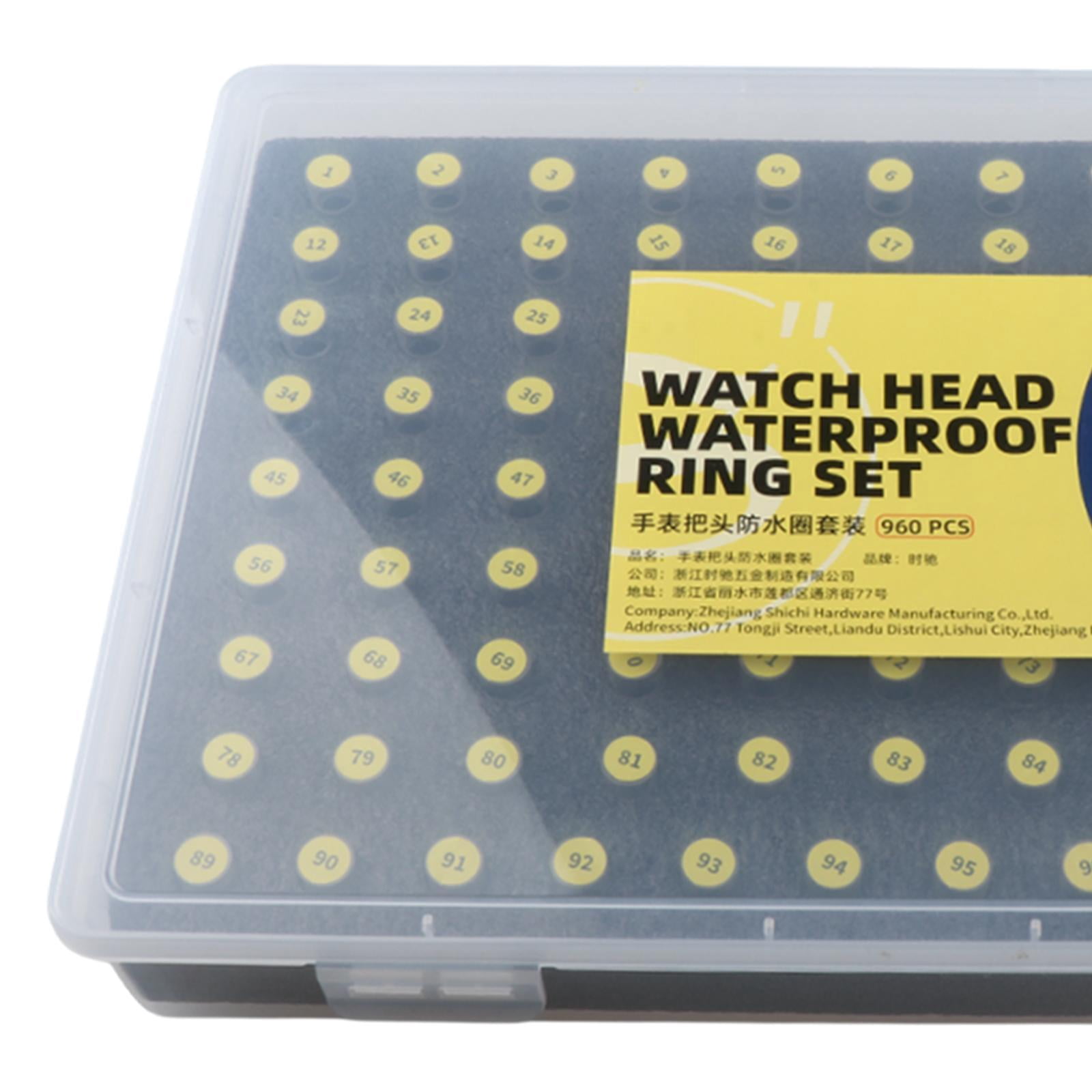 Segolike 960PCs Watch Back Cover Sealing Washing Mobile Crown Rings Practical Portable Substitute Washing Wegs for Repair Man