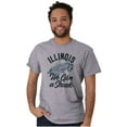 thumbnail image 4 of Illinois Give A Shuck Funny IL Corn Plus Size Crewneck Graphic Tee Shirt Brisco Brands 2X, 4 of 5
