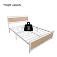 thumbnail image 6 of uhomepro Queen Bed Frame for Kids Adults, Modern Platform Bed Frame with Headboard and Footboard, Classic Queen Size Bed Frame Bedroom Furniture with Metal Slats Support, No Box Spring Needed, Q17267, 6 of 12