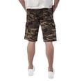 thumbnail image 2 of RAW X Mens Belted 12.5" Inseam Knee Length Cargo Shorts, Brown Camo, 44, 2 of 7