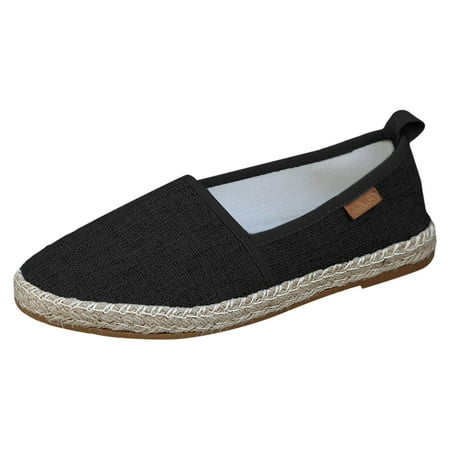 

Todays Daily Deals Ladies Casual Pure Colour Breathable Fly Weave Large Size Flat Casual Shoes Single Shoes Walking Shoes Shoes That Women Like