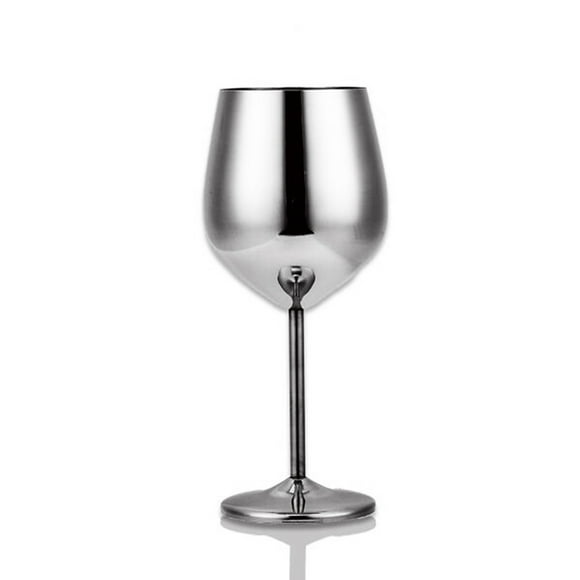 Copas de vino tinto de acero inoxidable de 500 ml, copas para bebidas de jugo, utensilios de cocina para fiestas
