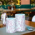 thumbnail image 6 of ALAZA Floral with Heart Shape 2 PCs LED Flickering Flameless Candles with Remote Timer Battery Operated Candle, 6 of 7