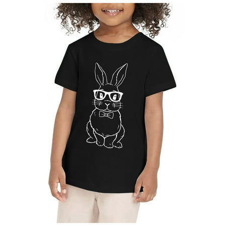 

Kids Tee Shirt Toddler Pullover Children Tops Clothes Kids Bunny Shirt Toddler Boys Girls T Shirt Kids Cute Graphic Tees Tops Outfits 4-5 Years