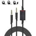 thumbnail image 3 of Durable Braided Cable Gaming Headsets Volume Control Microphone Cable Extension Cord Replacement Cord Headphone Cable, 3 of 8