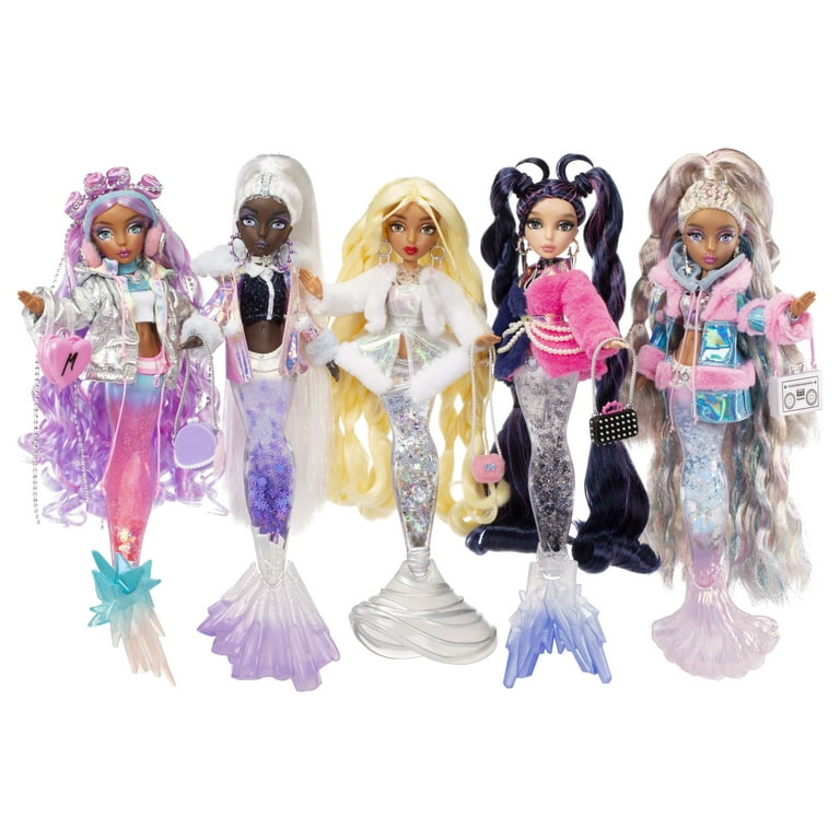 Mermaze Mermaidz™ Winter Waves Gwen™ Mermaid Fashion Doll with Color Change  Fin, Glitter-Filled Tail and Accessories