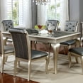 thumbnail image 2 of Furniture of America Bethlehem 66-Inch Solid Wood Dining Table in Gold Champagne, 2 of 4