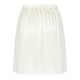 thumbnail image 5 of Doomiva Women's Half Slips Underskirts Long Satin Slip Skirt Petticoat for Under Dress 45cm White M, 5 of 7