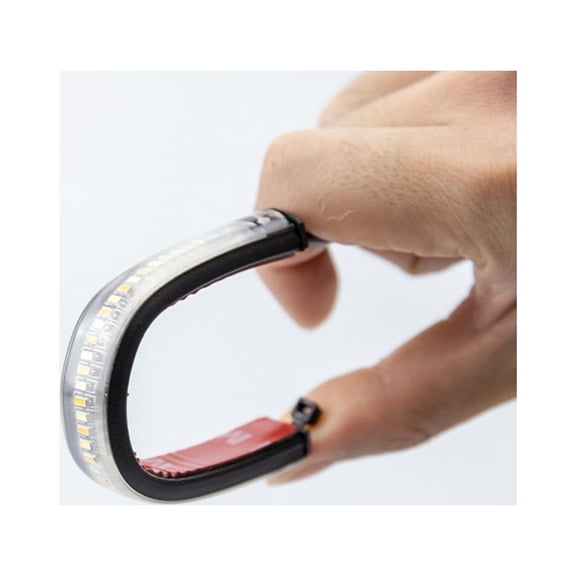 MOKKHNB 2Pcs Waterproof Black LED Turning Light Flexible High Power Vehicle Driving Light