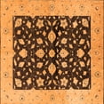 thumbnail image 1 of Ahgly Company Indoor Square Oriental Orange Industrial Area Rugs, 5' Square, 1 of 4