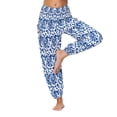 thumbnail image 6 of Women Leggings Tummy Control Bloomers Baggy Loose Casual Yoga Pants,Light blue,XL, 6 of 9