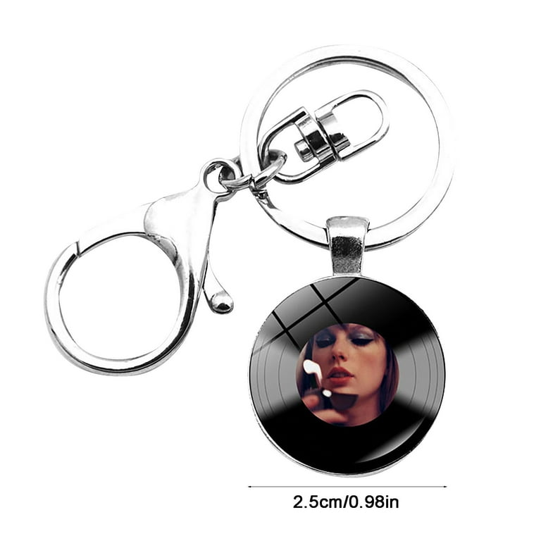 Taylor Swift Vinyl Record Keychain, Taylor Swift Key Chain, Fashion Keychain  Pendant, Moldy Black Vinyl Record Pendant, Keyring, Fans Souvenir 