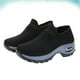 thumbnail image 4 of Zapatillas deportivas negras de tejido moderno para mujer, transpirables, sin cordones, informales, para actividades al aire libre, talla 39, 4 of 8