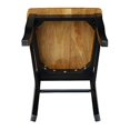 thumbnail image 4 of International Concepts C57-2P Dining Essentials Solid Wood Dining Chair - Black - Cherry, 4 of 11