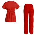 thumbnail image 2 of Women's Scrubs Set Scrub Top and Pants Scrubs Set, 2 of 3