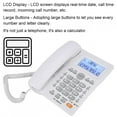 thumbnail image 5 of Huangting KX-880CID Corded Phone with Caller ID Display, White, 5 of 7