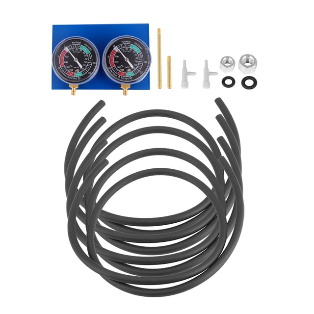 2 Cylinder Motorcycle Carburetor Vacuum Gauge Balancer Synchronizer Tool Hose Kit Fuel Vacuum Gauge Balancer