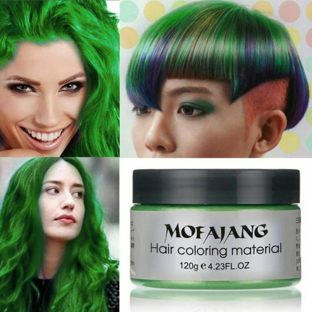 Green Hair Dye Acosexy Fashion Colorful Gray Hair Wax Pomades Disposable  Natural Hair Strong Style Gel Cream Hair Dye Instant Hairstyle Mud Cream  for Party Cosplay Masquerade 