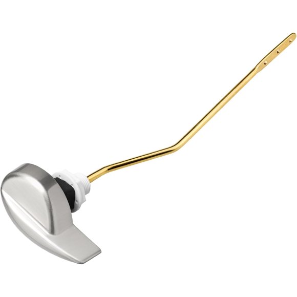 Toilet Handle for TOTO Replacement Parts Kit, Universal THU068#CP Side Mount Toilet Flush Handle for St743S, St454E Toilet Tank, Upgraded Copper Trip Lever Brushed Silver
