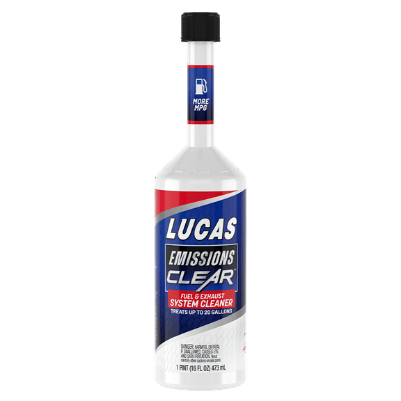 Lucas Oil Emissions Clear 16 Ounce Bottle