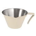 thumbnail image 1 of Taza medidora de Espresso de 100ml con asa, jarra de café de acero inoxidable, taza de verter fácil de limpiar, taza medidora de Espresso para regalo Blanco BLESIY taza de café, 1 of 8
