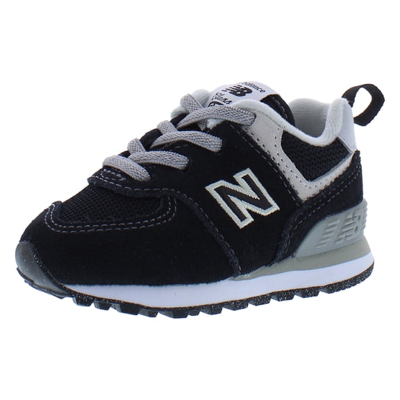 New Balance 574 Core Bungee Infant/Toddler Shoes Size 6, Color: Black/Grey