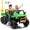 Green, variant on LUIBAS 24V Ride On Dump Truck Kids Car for Big Kids, 2-Seater Battery Powered Electric Car w/ Electric Dump Bed, 6 Wheels Tractor Ride On Toys, Green