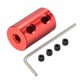 thumbnail image 1 of Acoplamiento rígido de 2.3mm a 5mm de diámetro, 20mm de longitud, 12mm de diámetro, conector de eje de aleación de aluminio rojo, 1 of 3
