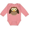 thumbnail image 3 of Inktastic Owl Fat Brown Boys or Girls Long Sleeve Baby Bodysuit, 3 of 5