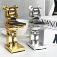 thumbnail image 2 of Trendy Watch Display Stand, Electroplating Cartoon Bear, Animal Resin Ornaments, Jewelry Storage Rack, Watch Holder Figure Stand, 2 of 5