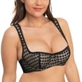thumbnail image 3 of Wingslove Women's 1/2 Cup Beauty Lace Underwire Comfort Fashion Choice Bra Plus Size 34DD, 3 of 7