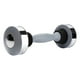 thumbnail image 2 of Mancuerna de mano de 5 lb para sacudir, entrenamiento de fuerza, mancuerna individual para hacer ejercicio, Gris, 2 of 8