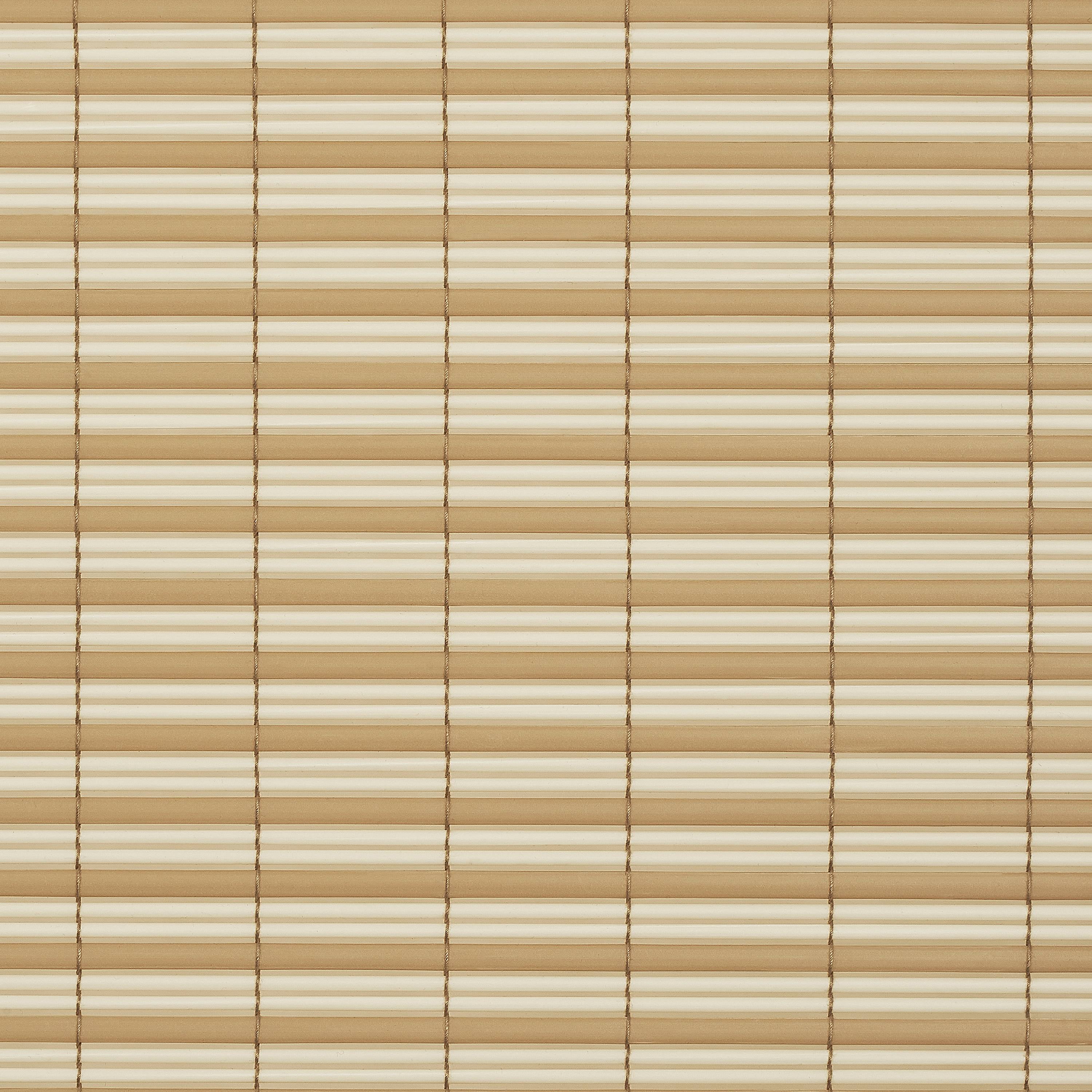 Achim Veranda Indoor/Outdoor Cordless Desert/Almond Vinyl Light Filtering Window Roll-Up Blind, 72" L x 72" W