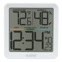 La Crosse Technology Digital Indoor Comfort Meter with Time & Date, 302-1408
